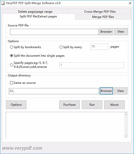 VeryPDF PDF Split-Merge下载,PDF文件拆分软件,PDF文件拆分