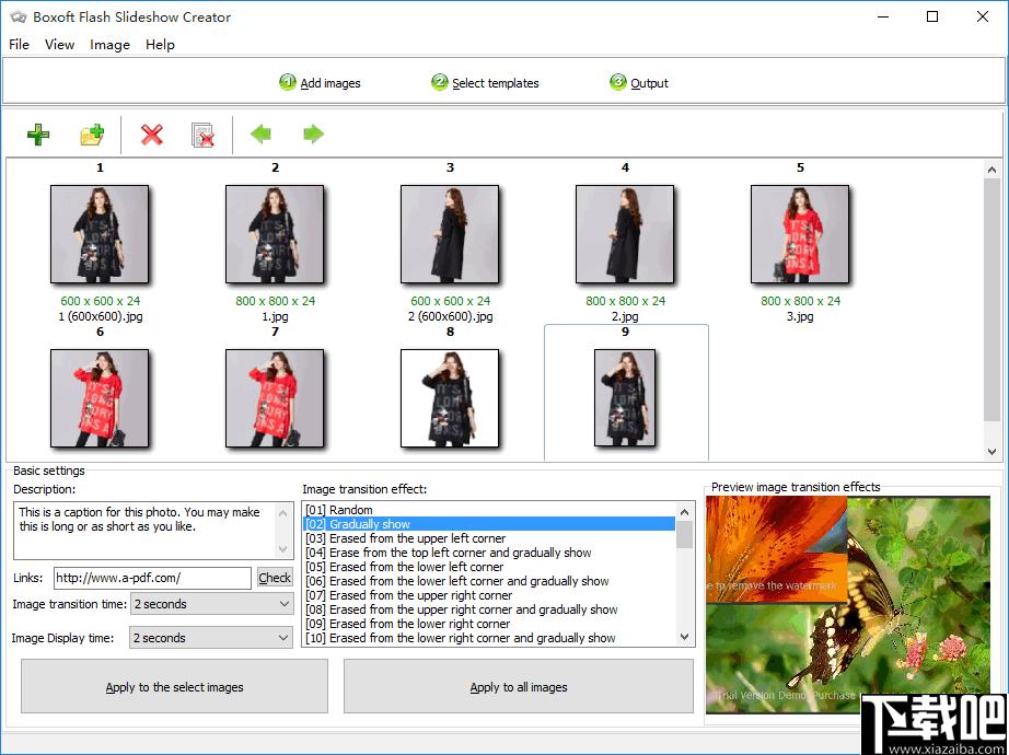 Boxoft Flash Slideshow Creator下载,幻灯片,动画制作,flsh动画